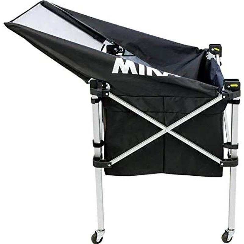 ミカサ(MIKASA) 折りたたみ式ボールカゴ(舟形)3点セットフレーム・幕体・キャリーケース ブラック AC-BC210-BK キャリーケース ブラック 幕体 MIKASA 折りたたみ式ボールカゴ 舟形 3点セットフレーム AC BC210 BK ナイロン