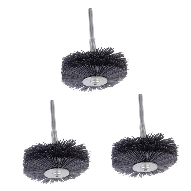 TEHAUX 3個 320 ポリッシュ 花 ヘッド 真鍮 ワイヤー ブラシ ドリル ビット 用 メタル ベンチ サンダー スチール ブラシ 2023091220185600938エー