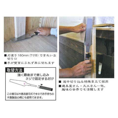 木島精工 ニューデルタソーミニ IQタイプ 本体 180mm 324-7|adouble|04