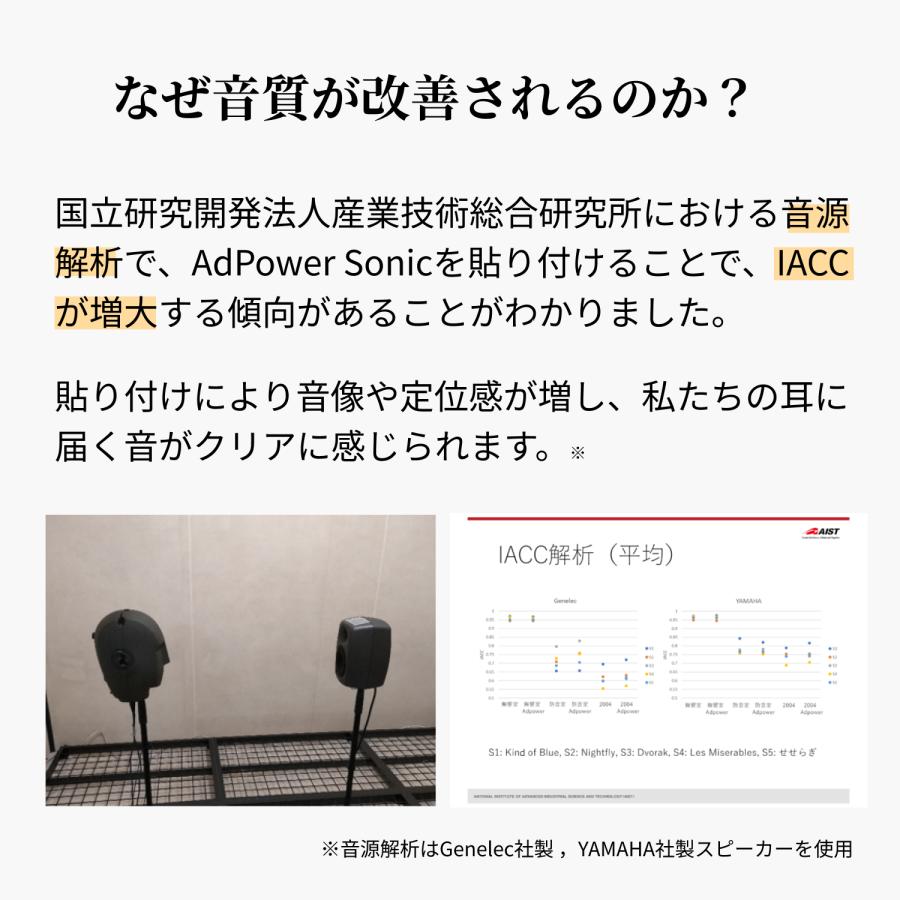 音質改善 アドパワーソニック Sサイズ AdPower Sonic 2枚入り バスレフポート オーディオ  オーディオアクセサリ レコ―ディングエンジニア監修 | AdPower Sonic | 03