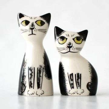 Hannah Turner（ハンナターナー） ソルト＆ペッパー キャット 黒白 15
