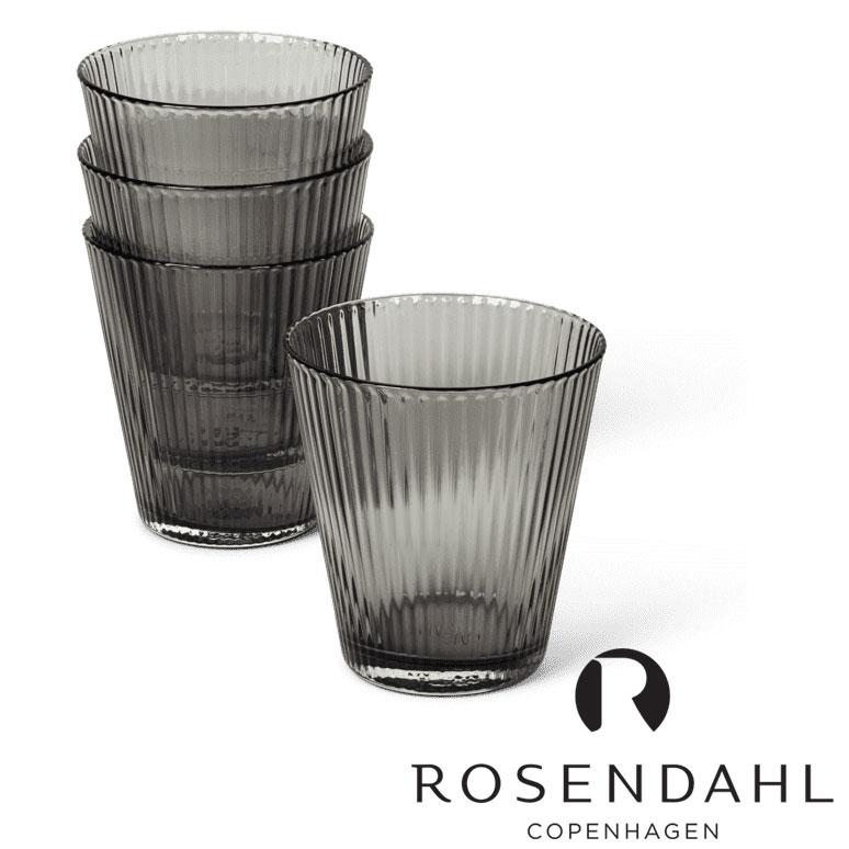 ローゼンダール グランクリュ ヌーヴォー タンブラー 4個セット スモーク 260ml ROSENDAHL Grand Cru Nouveau グラス セット コップ ガラス おしゃれ 北欧 | ROSENDAHL COPENHAGEN