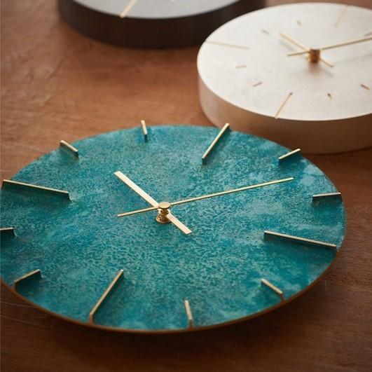 Lemnos レムノス Quaint 斑紋黒染色 AZ15-06 BK 掛け時計 クエィント