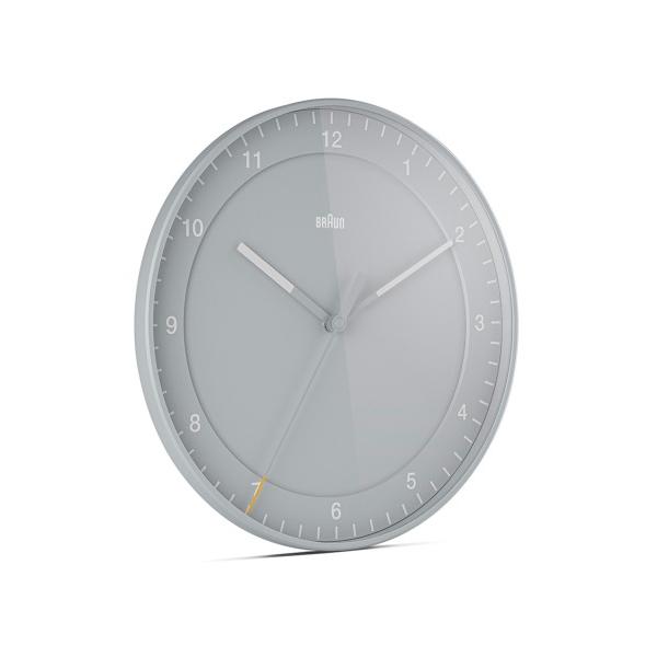 BRAUN ブラウン 時計 ウォールクロック 掛け時計 グレー BC17G 北欧