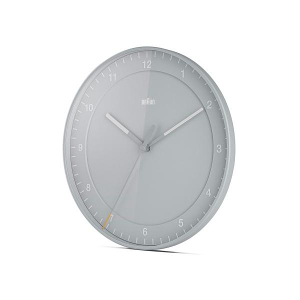 ブラウン 壁掛け時計　グレー BC17G lock Wall ほぼ新品⭐︎BRAUN BRAUN 直径30cm 掛け時計 BC17 ウォールクロック Clock Wall インテリア時計