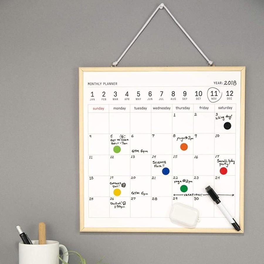 KIKKERLAND（キッカーランド） ホワイトボード カレンダー Lサイズ