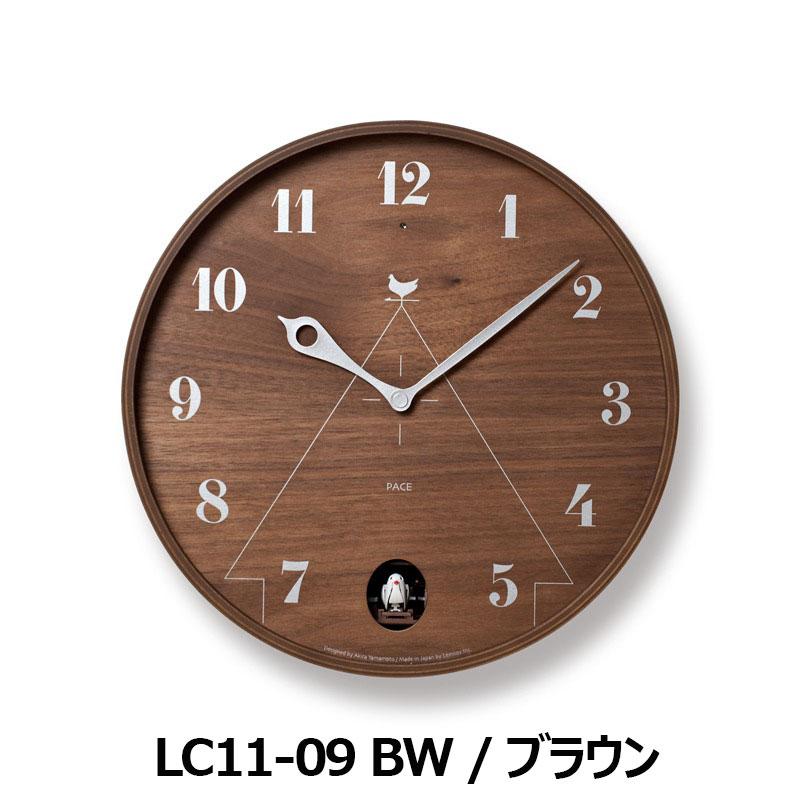 レムノス Lemnos PACE 掛け時計 ブラウン LC11-09BW ナチュラル LC11