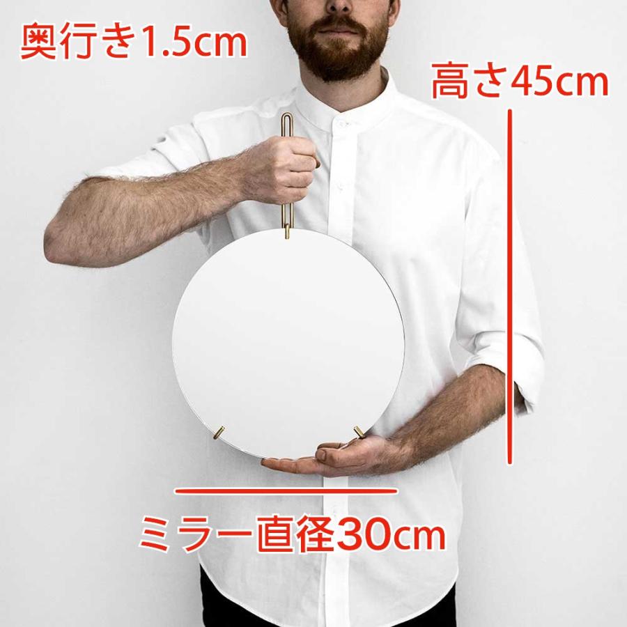 MOEBE ムーべ ウォールミラー 30cm ブラック WMBL30 おしゃれ かわいい