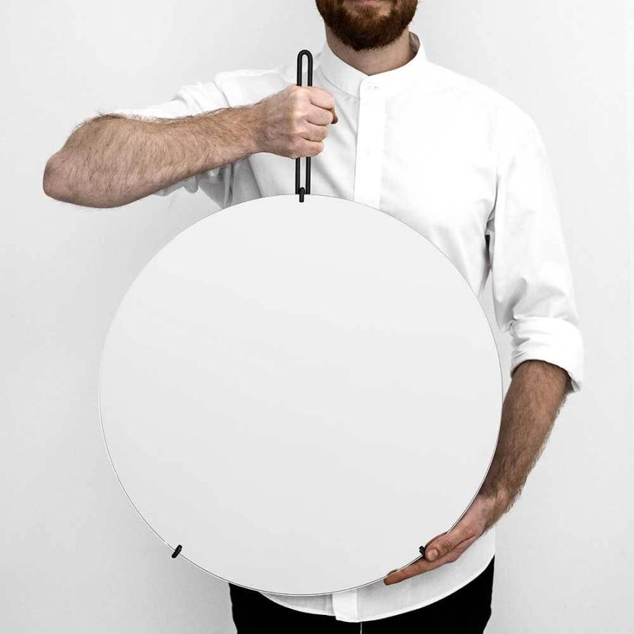 MOEBE ムーベ ウォールミラー 50cm ブラック WMBL50 鏡 ムーべ