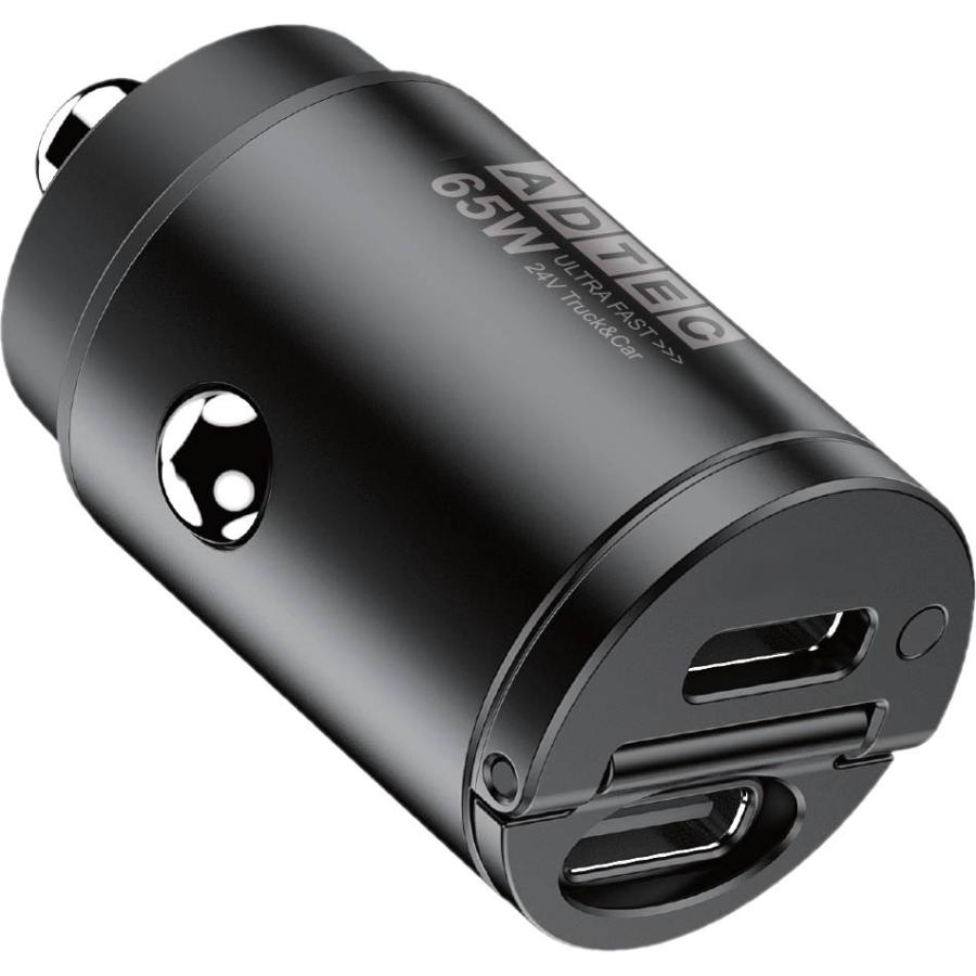 65W カーチャージャー ACPD-V065C2 車載充電器 iPhone17 PD充電器 急速充電 超小型 小型 シガーソケット USB Type-C 2ポート 12V 24V ノートパソコン アドテック |  | 07