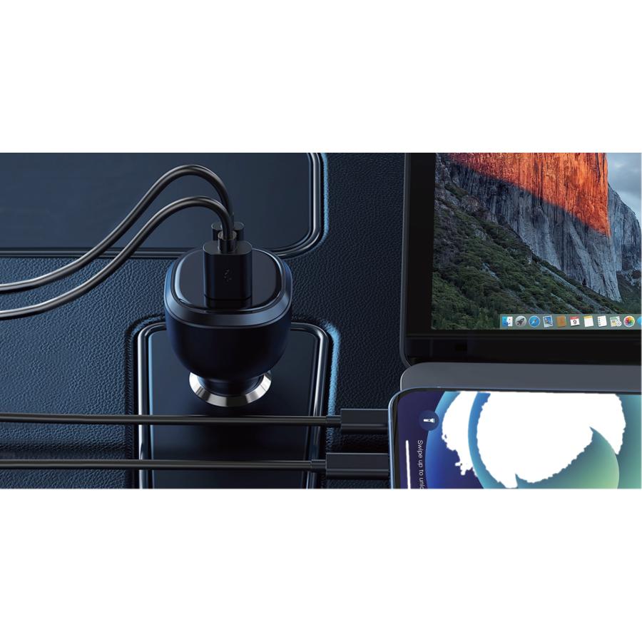 165W 3ポート  シガーソケット PD3.1充電器 ACPD-V165AC2-wC20U2 Type-Cケーブル付 2m【USB-Cｘ2+USB-A】カーチャージャー Macbook Pro iPhone QC3.0 PD3.0 |  | 10