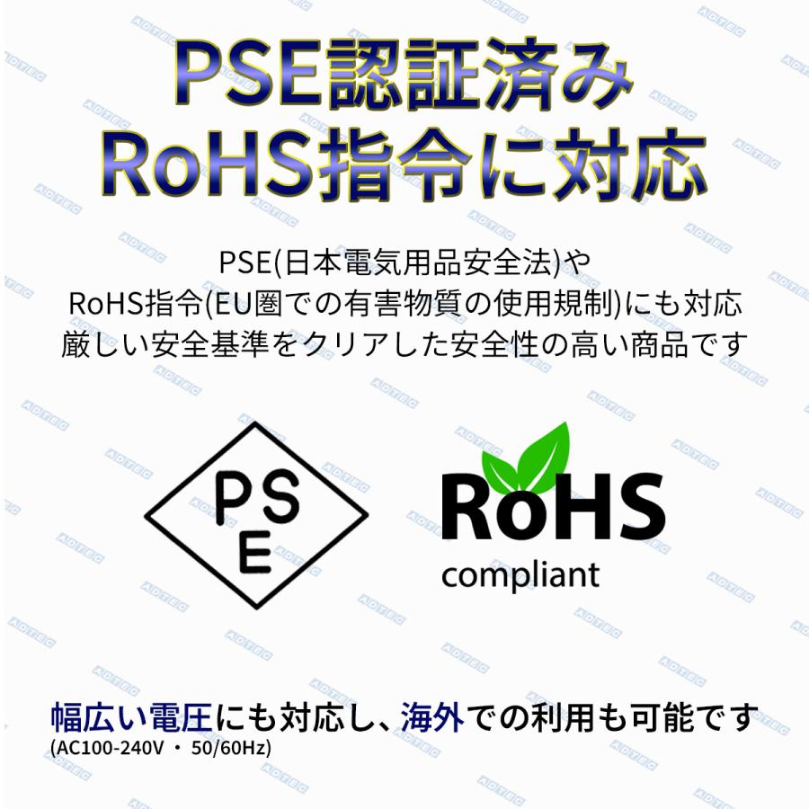 アドテック PD充電器 45W 1ポート コンパクト【Cケーブル付属】【PD3.0/GaN (窒化ガリウム)/PPS 3.3V-21V対応】ブラック APD-V045C-wC-BK｜adtecdirect｜14