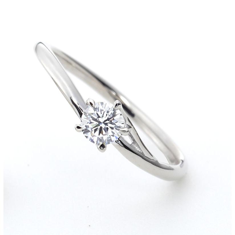 ディアレスト purete　ピュルテ　清らかさ エンゲージリング　pt900 ダイヤ0.25ctup