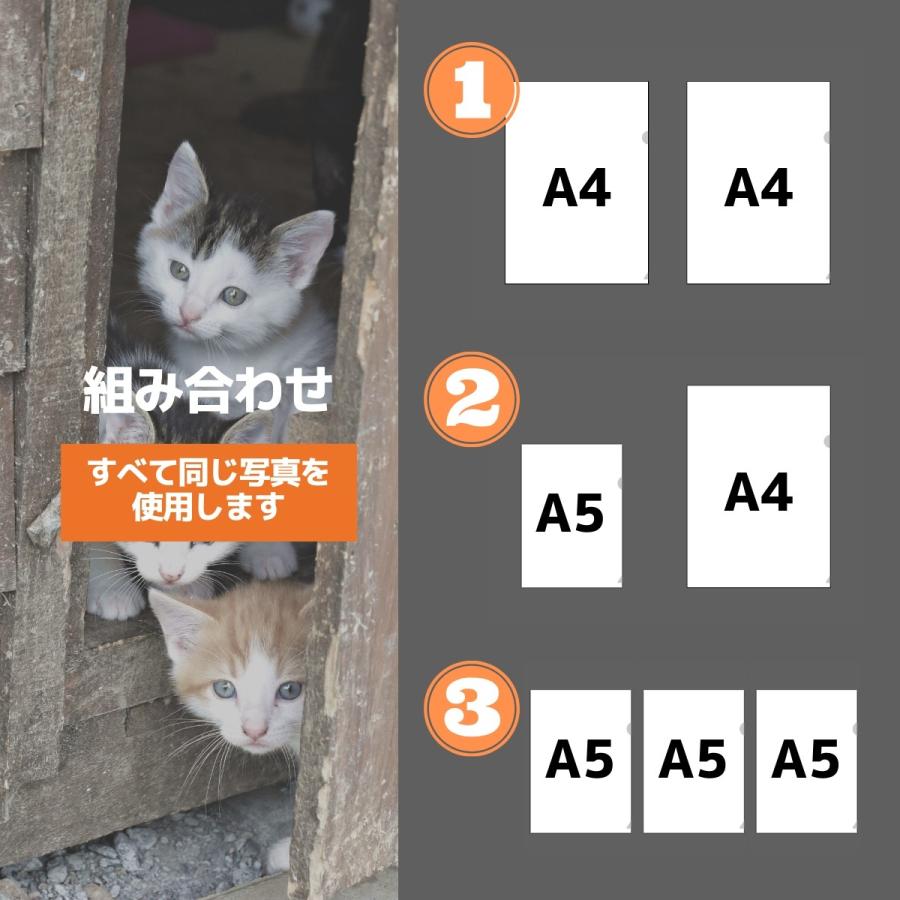 クリアファイル 2枚セット A4 A5 クリアフォルダー オリジナル作成 スマホ写真もOK メール便配送可 |  | 08