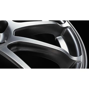タナベ ＳＳＲ ＧＴＶ０２ ７．５J−１８ ５H １００ +４８ グラファイトガンメタ/フラットブラック ホイール１本価格の画像