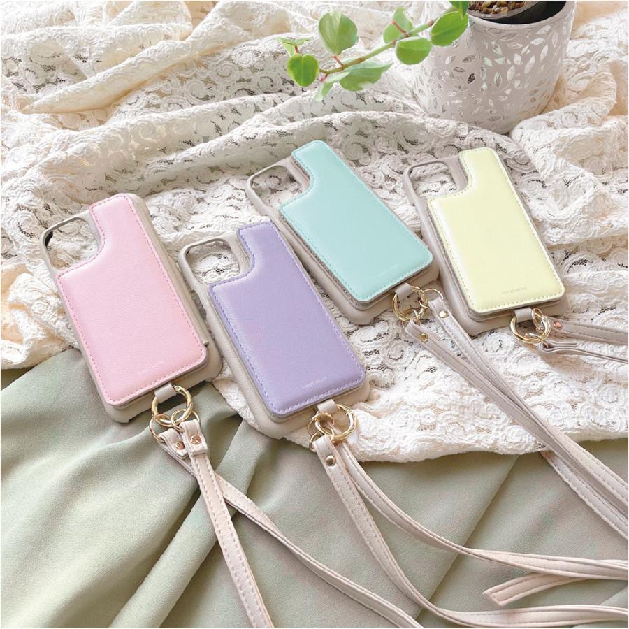 大特価 Iphone13 ケース カード Iphone12 Iphone Se Mini Iphone11 Iphoneケース カード収納 背面 ショルダー 単色 ベージュ East Wind Jp