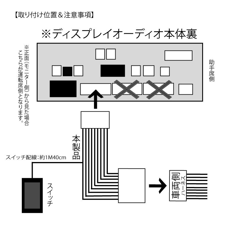 トヨタ 新型 カローラ ツーリング スポーツ 令和4年10月〜 ディスプレイオーディオ テレビキット キャンセラー 8インチ 10.5インチ コネクティッドナビ TVキット｜advance-japan｜05