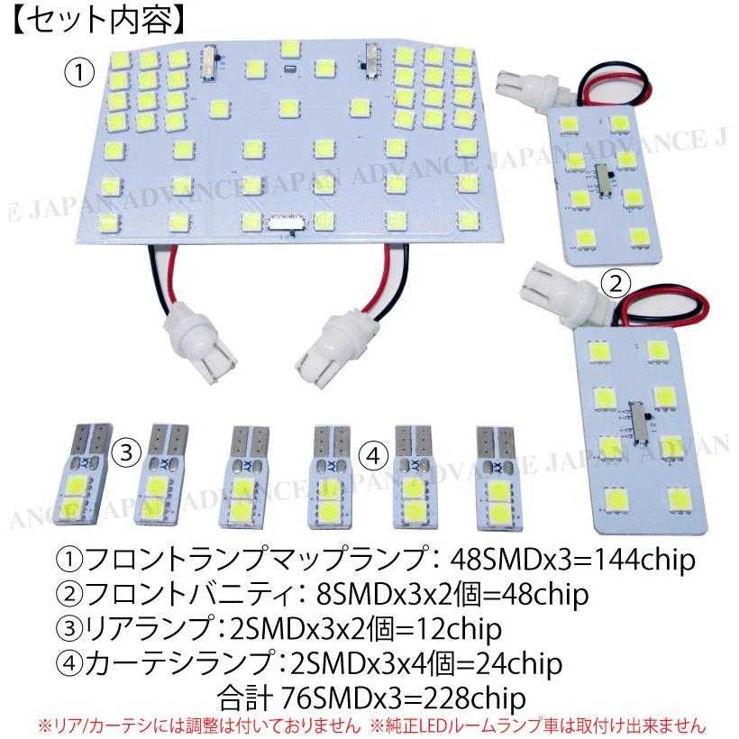 クラウン 200系 LEDルームランプ セット 3段階減光調整機能付 ロイヤル