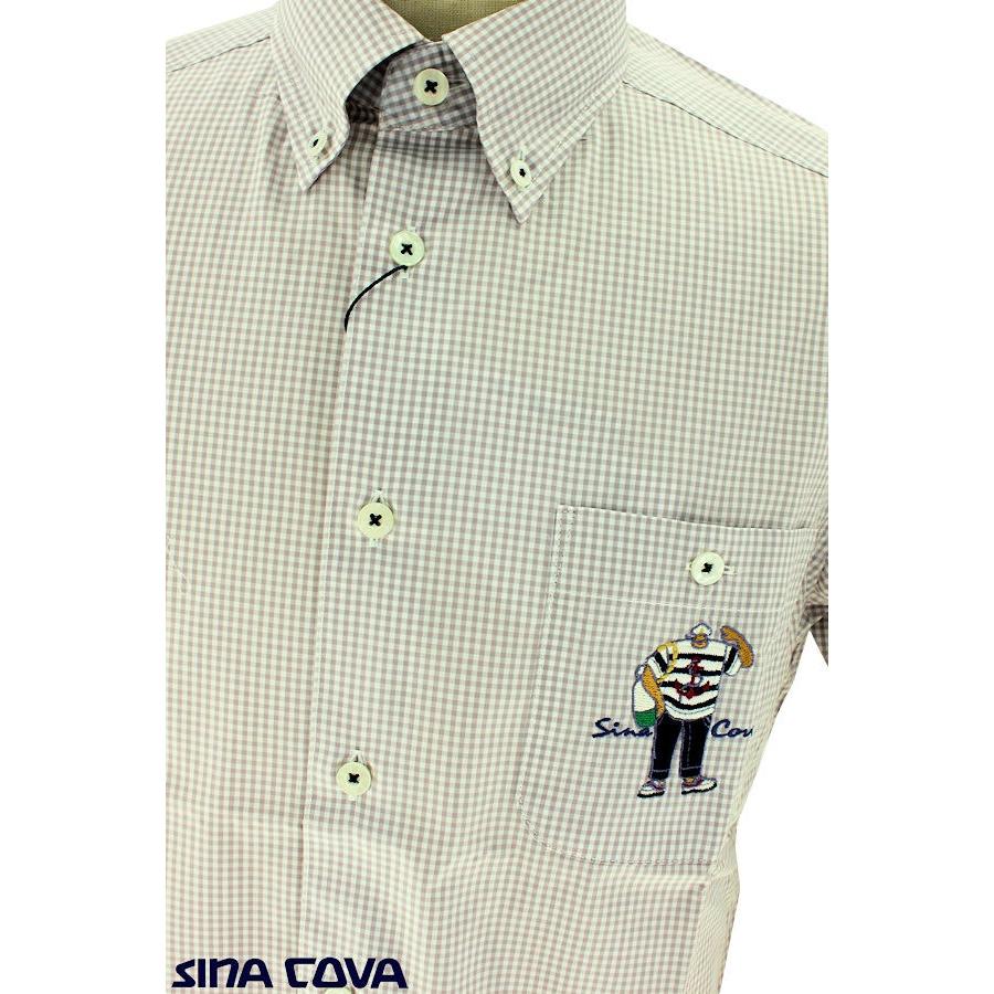 シナコバ 新作 大きいサイズ ちょい悪 オヤジ ファッション メンズ 半袖シャツ Sina Cova 21 春夏 夏服 夏物 おしゃれ 910 M L Ll ベージュ 910 Advance Wear 通販 Yahoo ショッピング