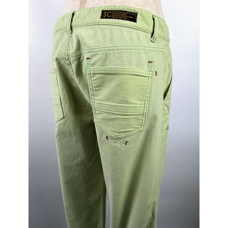 新品SINA COVA チノパン サイズ96 シナコバ シナコバ綿パングリーンウエスト96