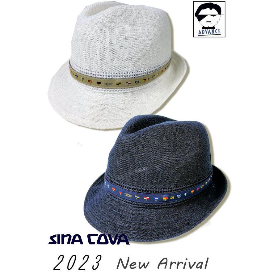 シナコバ ゴルフ メンズ 中折れハット 帽子 2023春夏新作 sinacova