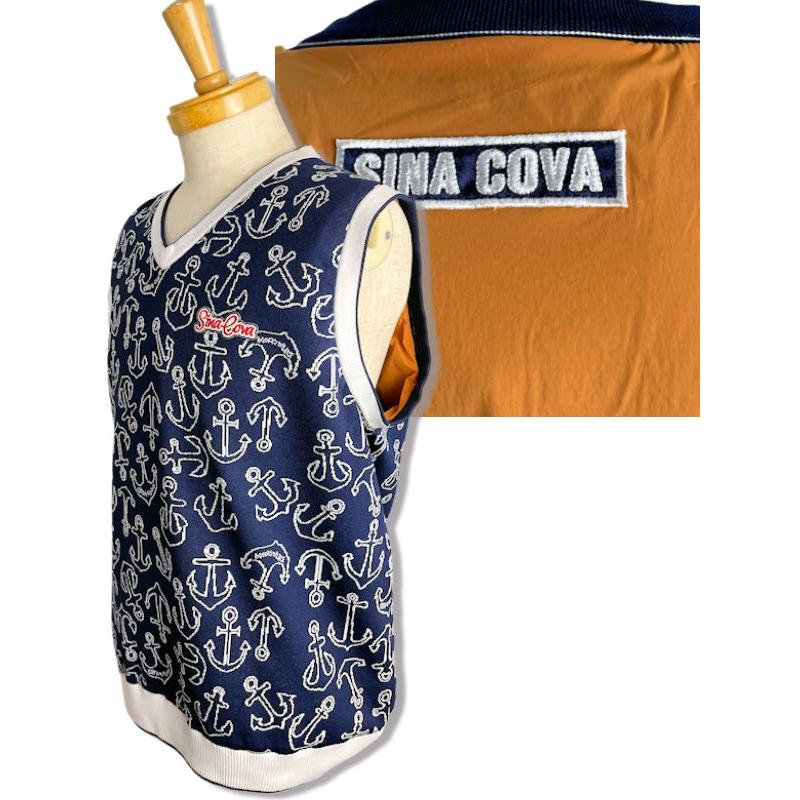 SINA COVA（シナコバ） ゴルフ 2024新作秋冬 リバーシブルベスト 秋冬