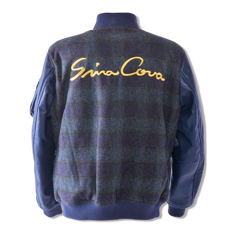シナコバ 2025新作秋冬 長袖ブルゾン アウトレット シナコバゴルフ メンズ ゴルフウエア ちょいワル sina cova 大きいサイズ 送料無料 25223920 M/L/LLの画像