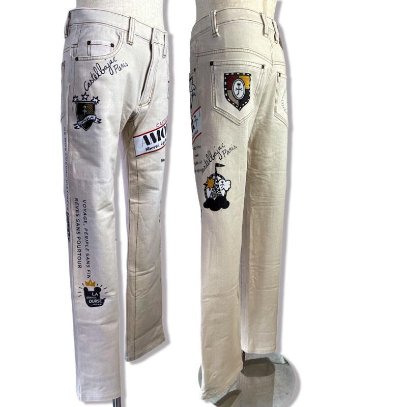 新品 カステルバジャックゴルフ 裏起毛フィリックスパンツ/メンズ/46(W82)