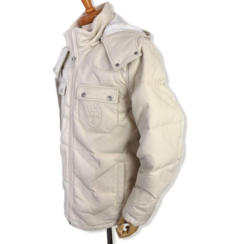 カステルバジャック CASTELBAJAC 2025秋冬新作 メンズ ちょいワル 服 レザーダウンジャケット ゴルフウェア 送料無料 721-5412-117 M/L/LLの画像