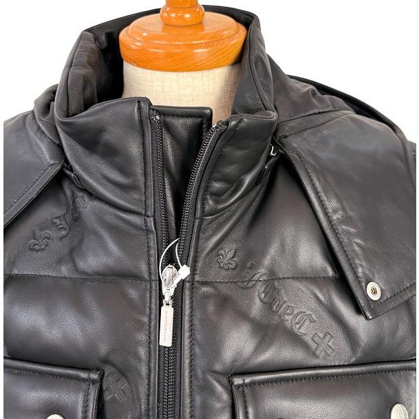 カステルバジャック CASTELBAJAC 2025秋冬新作 メンズ ちょいワル 服 レザーダウンジャケット ゴルフウェア 送料無料 721-5412-117 M/L/LLの画像