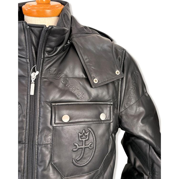 カステルバジャック CASTELBAJAC 2025秋冬新作 メンズ ちょいワル 服 レザーダウンジャケット ゴルフウェア 送料無料 721-5412-117 M/L/LLの画像