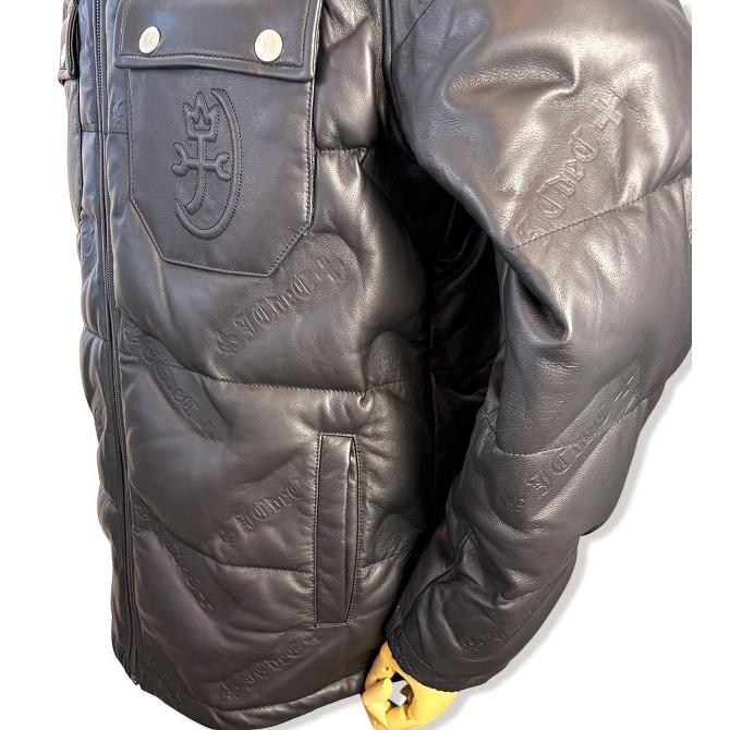 カステルバジャック CASTELBAJAC 2025秋冬新作 メンズ ちょいワル 服 レザーダウンジャケット ゴルフウェア 送料無料 721-5412-117 M/L/LLの画像