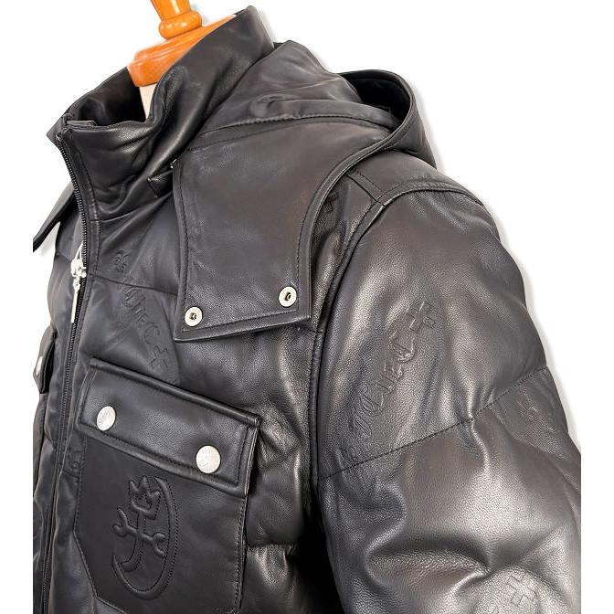 カステルバジャック CASTELBAJAC 2025秋冬新作 メンズ ちょいワル 服 レザーダウンジャケット ゴルフウェア 送料無料 721-5412-117 M/L/LLの画像