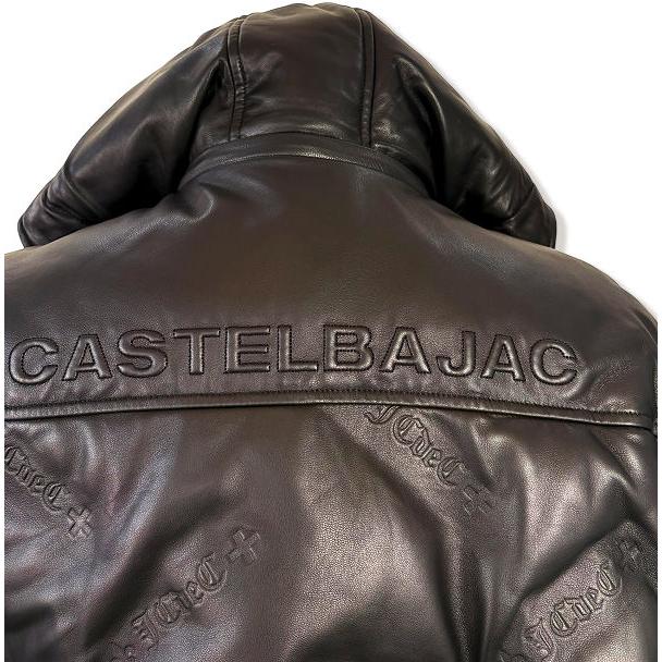 カステルバジャック CASTELBAJAC 2025秋冬新作 メンズ ちょいワル 服 レザーダウンジャケット ゴルフウェア 送料無料 721-5412-117 M/L/LLの画像