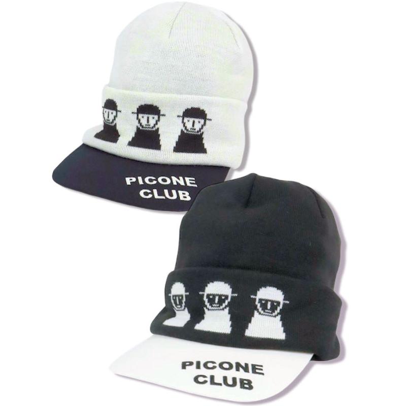 【新品タグ付き】PICONE ピッコーネ ニット帽 ゴルフウェア ゴルフ グレー Picone CLUB（ピッコーネクラブ） 30％OFFセール PICONE CLUB 2024新作
