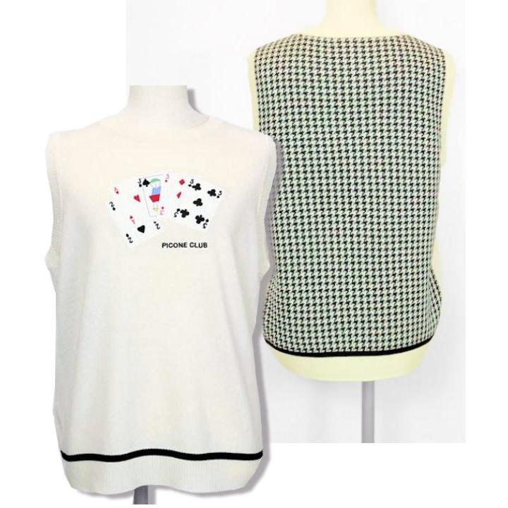 【未使用】ピッコーネクラブ　Ⅲ ベスト　ゴルフウェア　ビキジャパン 未使用】ピッコーネクラブ Ⅲ ベスト ゴルフウェア ビキジャパン