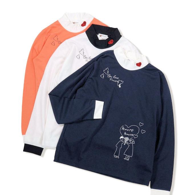 30％OFFセール ピッコーネクラブ PICONE CLUB 2025新作秋冬 レディース ゴルフウェア アウトレット 送料無料 レイヤード風UV速乾プルオーバー c519902_10
