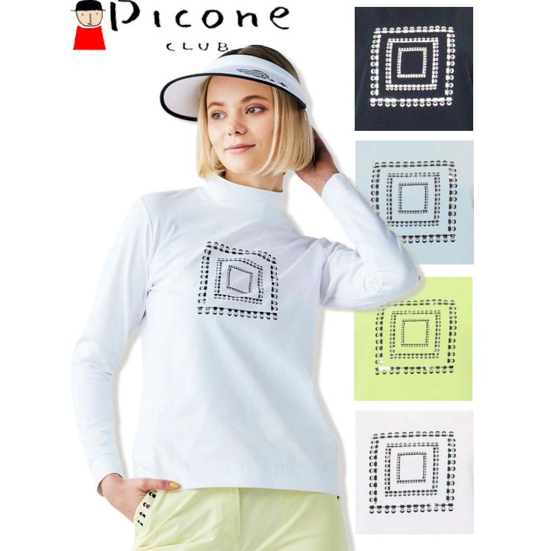 PICONE CLUB ハイネックプルオーバー ホワイト サイズM ゴルフ PICONE CLUB ハイネックプルオーバー ホワイト M