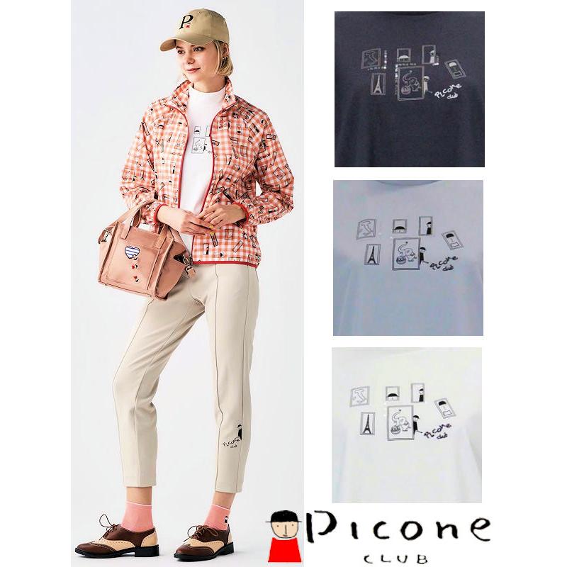 Picone Club ハイネックプル 半袖　夏レディースゴルフウェアサイズ2 Picone CLUB（ピッコーネクラブ） 30％OFFセール PICONE CLUB 2026新作