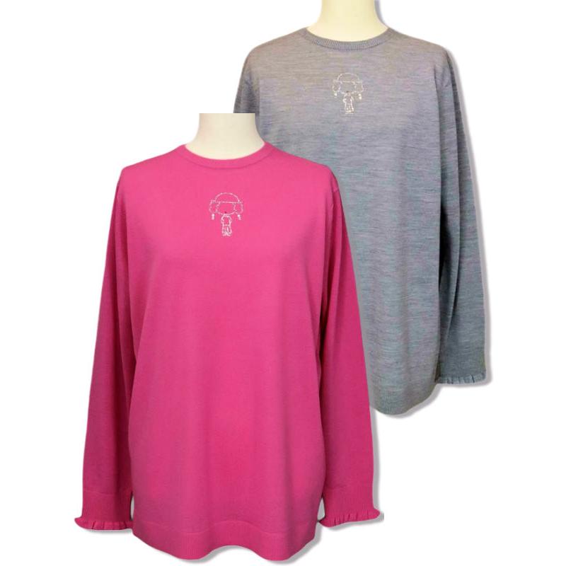 ピッコーネ　スタジオ　プルオーバー　４０　長袖　黒 2024春夏 ピッコーネ スタジオ プルオーバー 40 黒