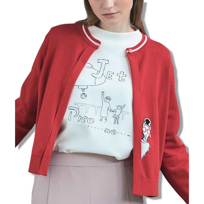 30％OFFセール スタジオピッコーネ STUDIO PICONE 2025新作秋冬 ミセス レディース アウトレット 送料無料 イラスト刺繍ダンボールプルオーバー p519901_10