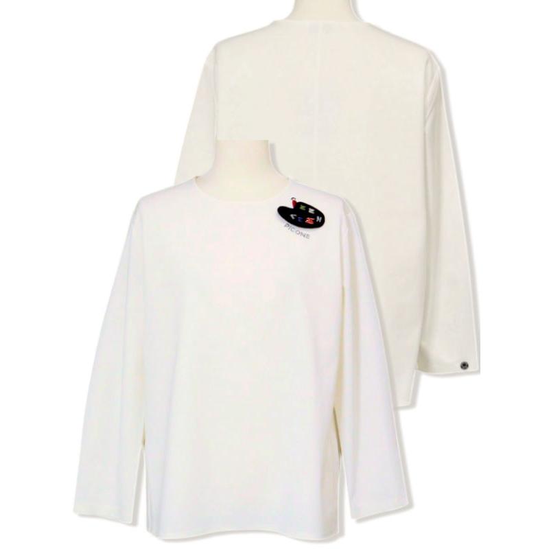 STUDIO PICONE 長袖 カットソー ホワイト STUDIO PICONE（スタジオピッコーネ） 30％OFFセール STUDIO PICONE