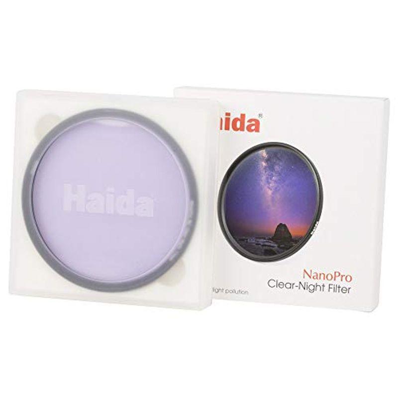 欲しいの Haida ハクバ 光害カットフィルター 光学ガラス 色被り抑制 星空・夜景用 HD3704 72mm フィルター クリア-ナイト ナノプロ デジカメ用充電器