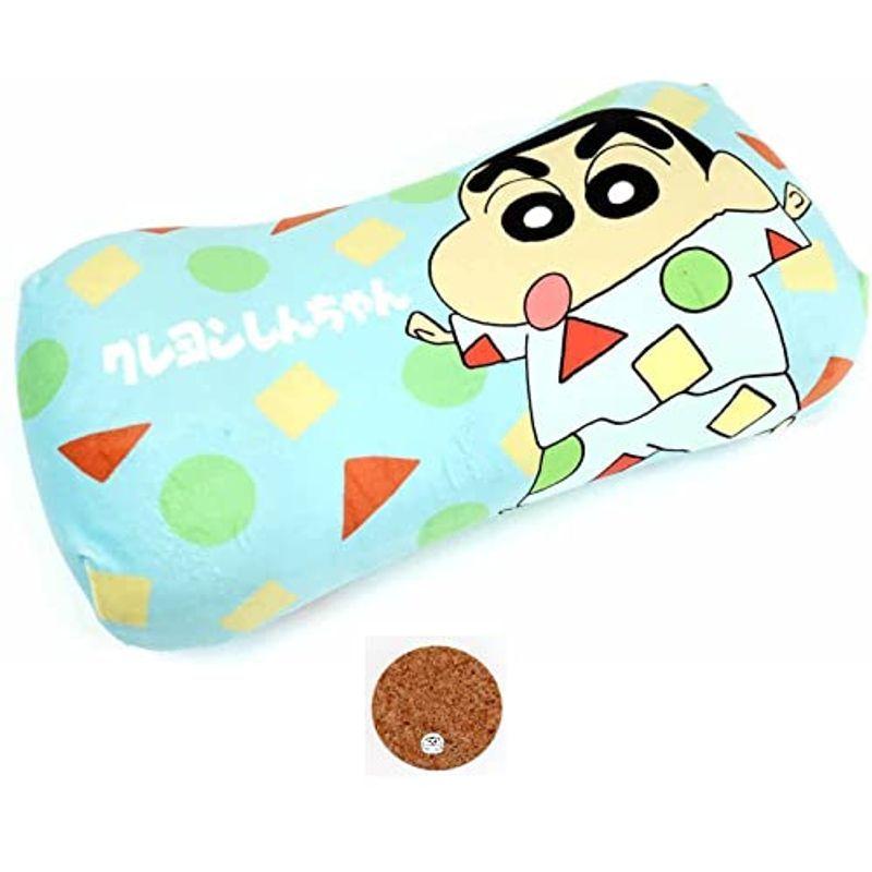 クレヨンしんちゃん 枕 低反発 リラックスピロー しんちゃんパジャマ 当店オリジナルロゴ入りコースター 2点セット まくら コースター 高い品質