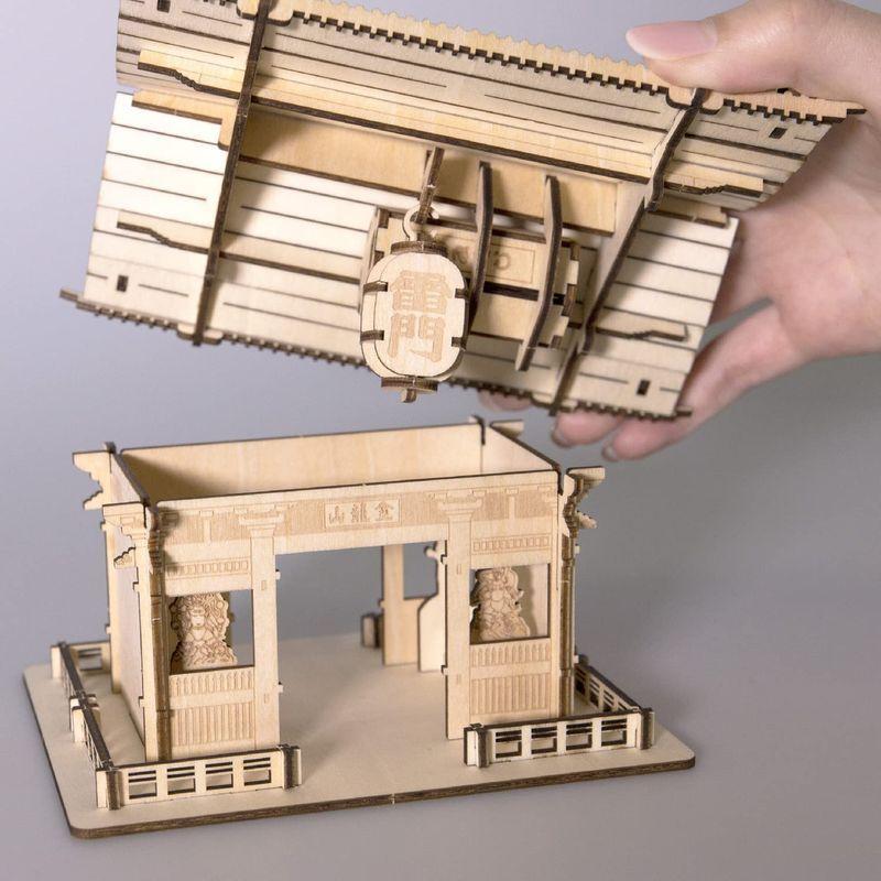 ki-gu-mi 雷門 - 小学生 から 大人 まで 楽しめる 木製 3D 立体パズル DIY 工作キット - 男の子 女の子 の 知育玩具｜advance-stores｜05