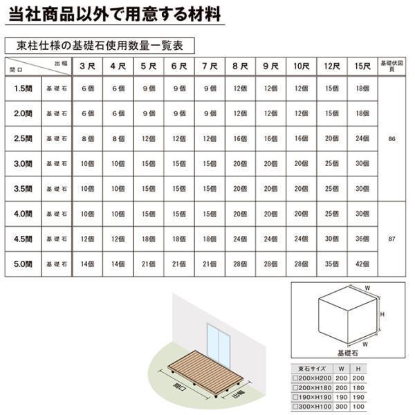 リクシル 樹ら楽ステージ 標準束柱 550mm 束柱A 幕板B仕様 1.5間 4尺 間口2716×出幅1211mm ウッドデッキ アルミ形材基礎 LIXIL 人工木材  エリア限定の画像