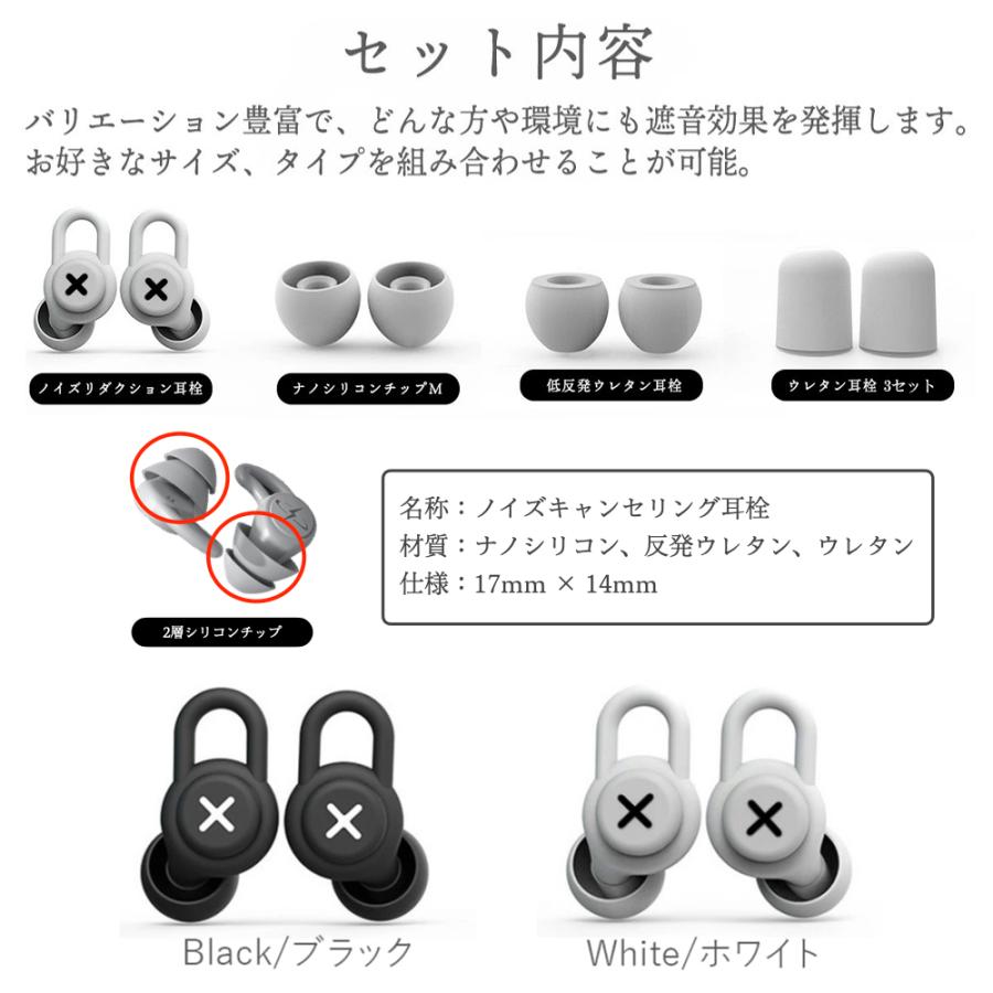 ライブ用耳栓 ノイズキャンセリング 聴覚過敏 高性能 遮音 40dB ケース
