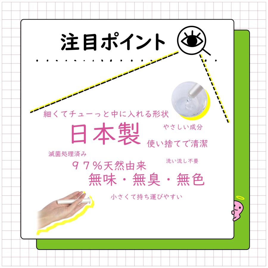 潤滑ゼリー 女性用 30本入 無地箱でお届け！ジェル 手を汚さない 性交痛 潤滑 ローション 妊活 潤滑剤 デリケートゾーン 悩み ケア ウェットナチュラル 日本製 |  | 05