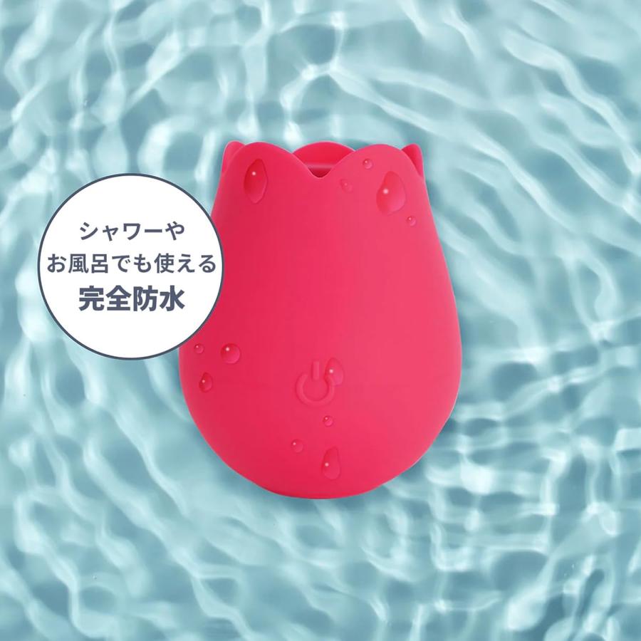 マッサージ器 ローズ かわいい USB充電 10振動調節 静音 電動