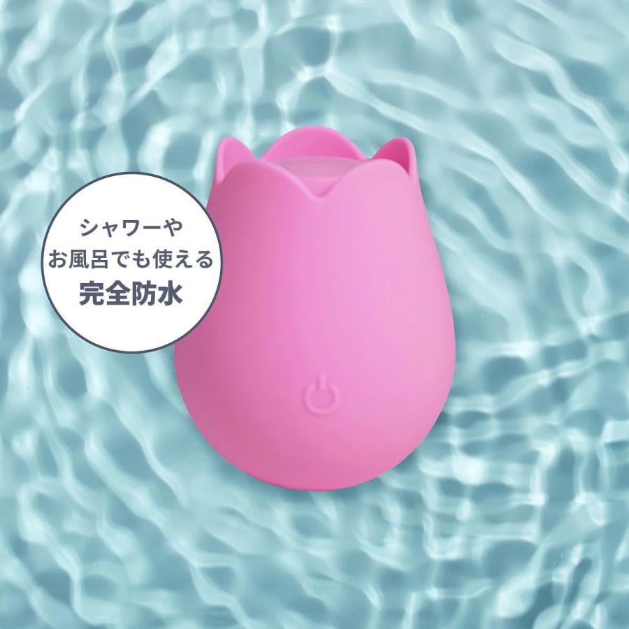 マッサージ器 ローズ ピンク USB充電 10振動調節 静音 電動マッサージ